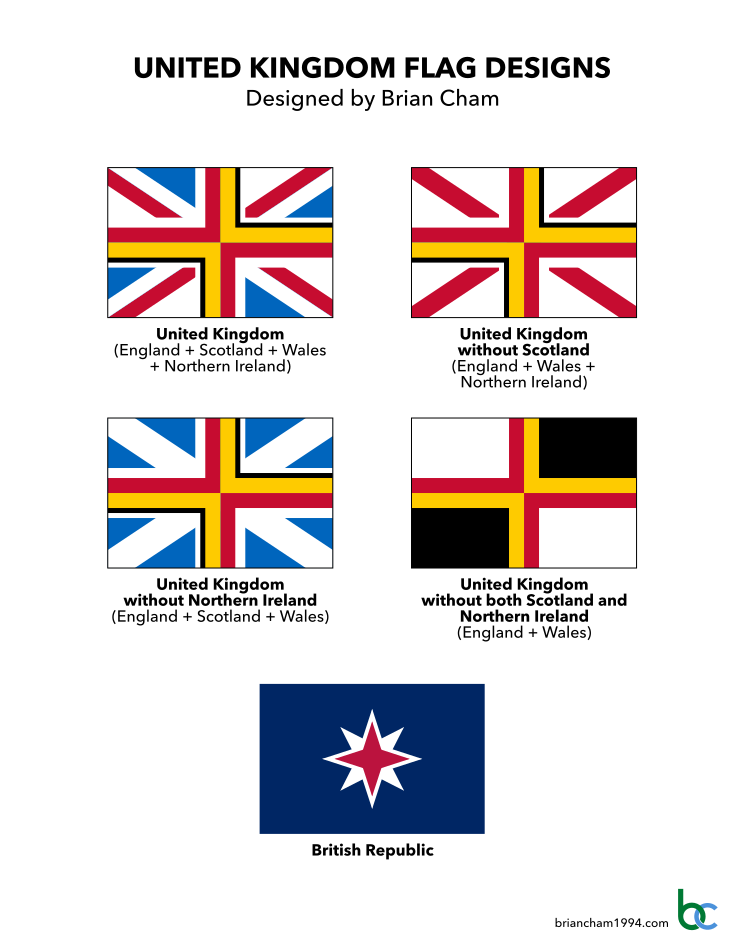 Proposed flags of the United Kingdom by Brian Cham